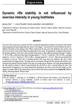 Dynamic rifle stability exercise intensity in young biathletes