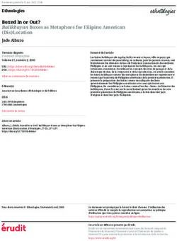 Boxed In or Out? Balikbayan Boxes as Metaphors for Filipino American (Dis)Location - Erudit.org