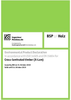 Environmental Product Declaration - in accordance with ISO 14025 and EN 15804 for