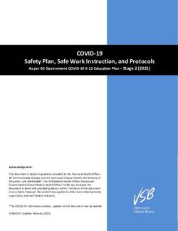 COVID-19 Safety Plan, Safe Work Instruction, and Protocols