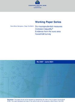 Working Paper Series Do macroprudential measures increase inequality? Evidence from the euro area household survey