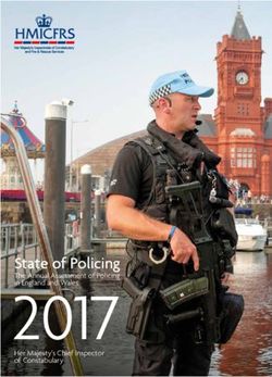 Of Constabulary 2017 State of Policing - The Annual Assessment of Policing Her Majesty's Chief Inspector - Criminal Justice Inspectorates