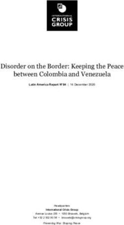 Disorder on the Border: Keeping the Peace between Colombia and Venezuela - ReliefWeb