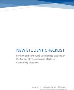 NEW STUDENT CHECKLIST - For new and continuing uLethbridge students in the Master of Education and Master of Counselling programs - University of ...