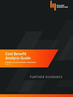 Cost Benefit Analysis Guide - FURTHER GUIDANCE - Building Queensland
