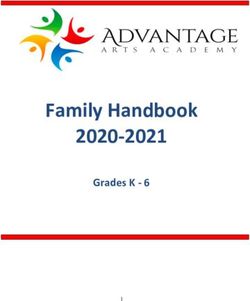 Family Handbook 2020-2021 - Grades K 6 - Advantage Arts Academy