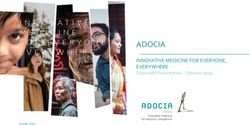 ADOCIA INNOVATIVE MEDICINE FOR EVERYONE, EVERYWHERE - Corporate Presentation - October 2019
