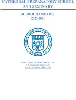CATHEDRAL PREPARATORY SCHOOL AND SEMINARY - SCHOOL HANDBOOK 2020-2021