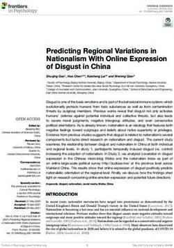 Predicting Regional Variations in Nationalism With Online Expression of Disgust in China