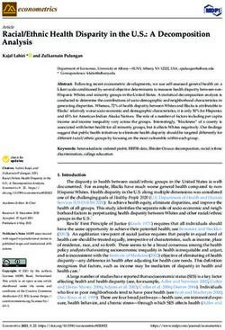 Racial/Ethnic Health Disparity in the U.S.: A Decomposition Analysis