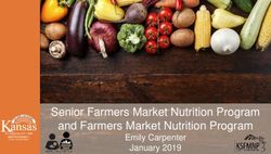 And Farmers Market Nutrition Program - Senior Farmers Market Nutrition Program Emily Carpenter