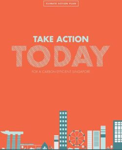 TAKE ACTION FOR A CARBON-EFFICIENT SINGAPORE - CLIMATE ACTION PLAN