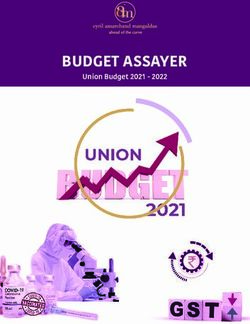 BUDGET ASSAYER Union Budget 2021 2022 - Cyril Amarchand ...