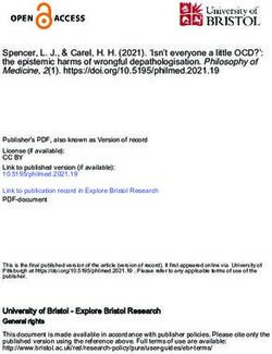 Spencer, L. J., & Carel, H. H. (2021). 'Isn't everyone a little OCD?': the epistemic harms of wrongful depathologisation. Philosophy of Medicine ...
