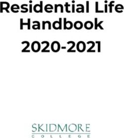 Residential Life Handbook 2020-2021 - Skidmore College