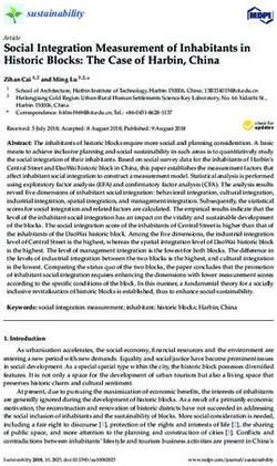 Social Integration Measurement of Inhabitants in Historic Blocks: The Case of Harbin, China - MDPI