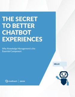 THE SECRET TO BETTER CHATBOT EXPERIENCES - Why Knowledge Management is the Essential Component - MindTouch