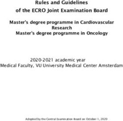 Rules and Guidelines of the ECRO Joint Examination Board
