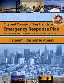 Tsunami Response Annex - CITY AND COUNTY