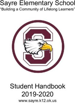 Sayre Elementary School - "Building a Community of Lifelong Learners" - Student Handbook