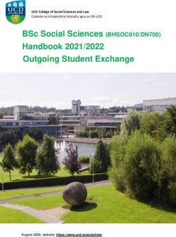 Outgoing Student Exchange - Handbook 2021/2022 BSc Social Sciences (BHSOC010/DN700)