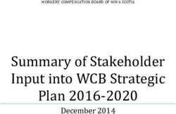 Summary of Stakeholder Input into WCB Strategic Plan 2016-2020 - December 2014
