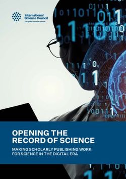 OPENING THE RECORD OF SCIENCE - MAKING SCHOLARLY PUBLISHING WORK FOR SCIENCE IN THE DIGITAL ERA