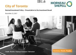 IB1.6 City of Toronto - Revised Investment Policy - Presentation to the Investment Board