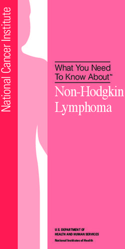 Non-Hodgkin Lymphoma What You Need To Know About TM
