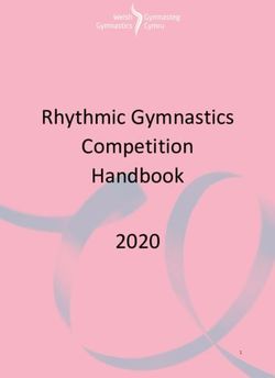 Rhythmic Gymnastics Competition Handbook 2020 - Welsh ...