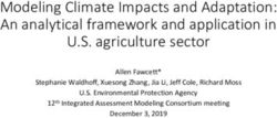 Modeling Climate Impacts and Adaptation: An analytical framework and application in U.S. agriculture sector