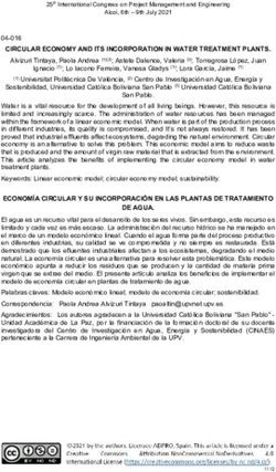 CIRCULAR ECONOMY AND ITS INCORPORATION IN WATER TREATMENT PLANTS.