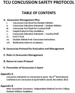 TCU CONCUSSION SAFETY PROTOCOL