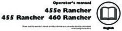 455e Rancher 455 Rancher 460 Rancher - ator's manual