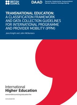 TRANSNATIONAL EDUCATION: British Council