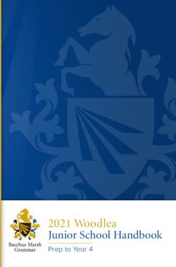 2021 Woodlea Junior School Handbook - Prep to Year 4