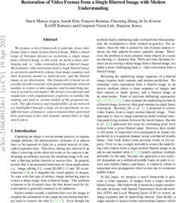 Restoration of Video Frames from a Single Blurred Image with Motion Understanding