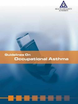 Occupational Asthma Guidelines On
