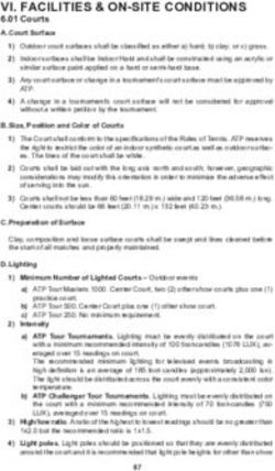 VI. FACILITIES & ON-SITE CONDITIONS - 6.01 Courts A. Court Surface - ATP Tour