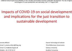 Impacts of COVID-19 on social development and implications for the just transition to sustainable development
