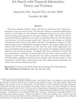 Job Search with Financial Information: Theory and Evidence - GSB Faculty ...