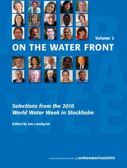 ON THE WATER FRONT - Selections from the 2010 World Water Week in Stockholm - Volume 2