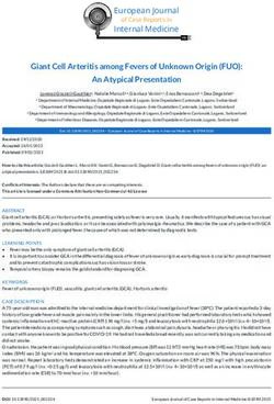 Giant Cell Arteritis among Fevers of Unknown Origin (FUO): An Atypical Presentation