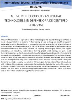 ACTIVE METHODOLOGIES AND DIGITAL TECHNOLOGIES: IN DEFENSE OF A DE-CENTERED PEDAGOGY
