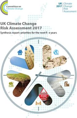 UK Climate Change Risk Assessment 2017 - Synthesis report: priorities for the next fi e years