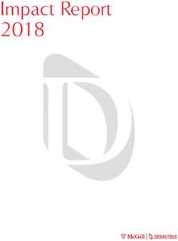 IMPACT REPORT 2018 - MCGILL UNIVERSITY
