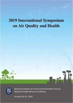 2019 International Symposium on Air Quality and Health - National Institute of Environmental Health Sciences National Health Research Institutes ...