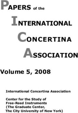 INTERNATIONAL CONCERTINA ASSOCIATION - Volume 5, 2008 - PAPERS of