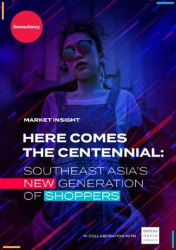 HERE COMES THE CENTENNIAL: SOUTHEAST ASIA'S NEW GENERATION OF SHOPPERS MARKET INSIGHT