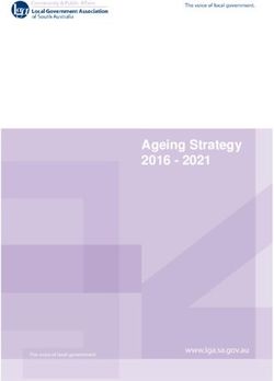 Ageing Strategy 2016 2021 - LG Professionals SA